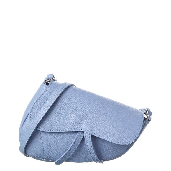 Persaman New York Stella Leather Crossbody Blue